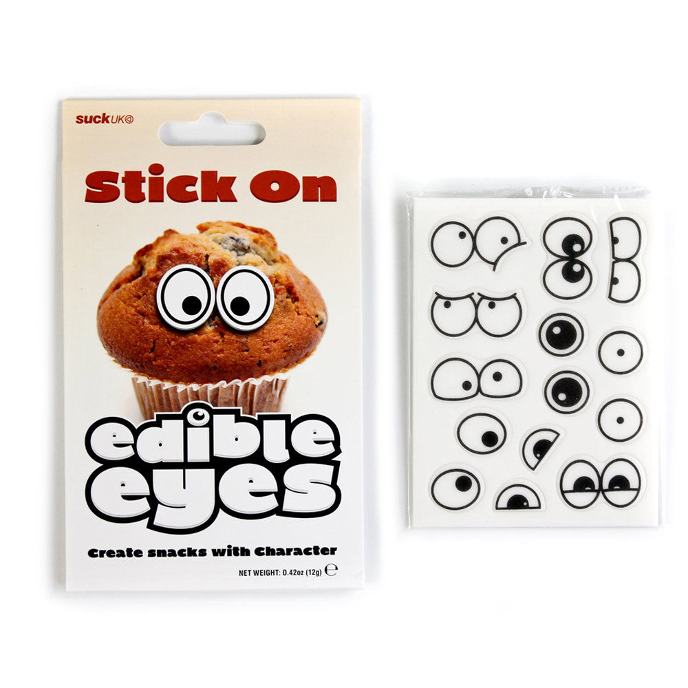 Edible Eyes Stick on to create snacks with character.