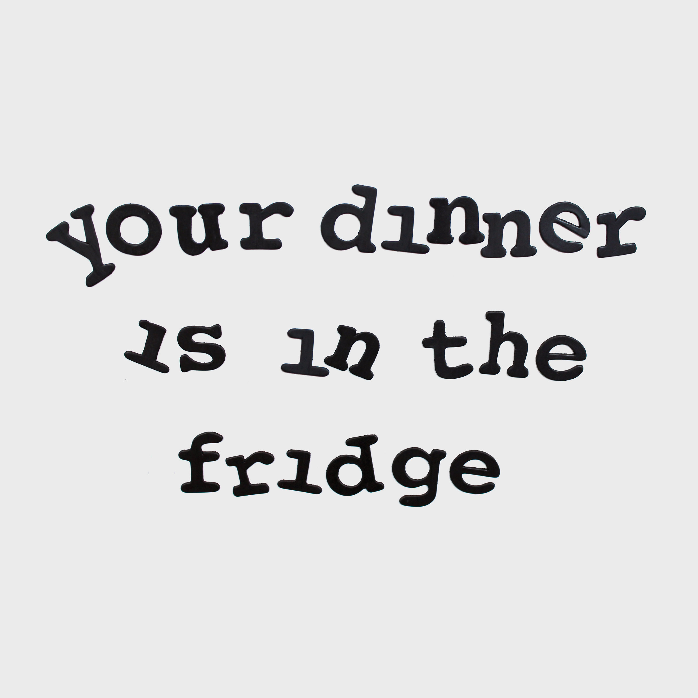 Fridge Fonts Fridge letters with character.