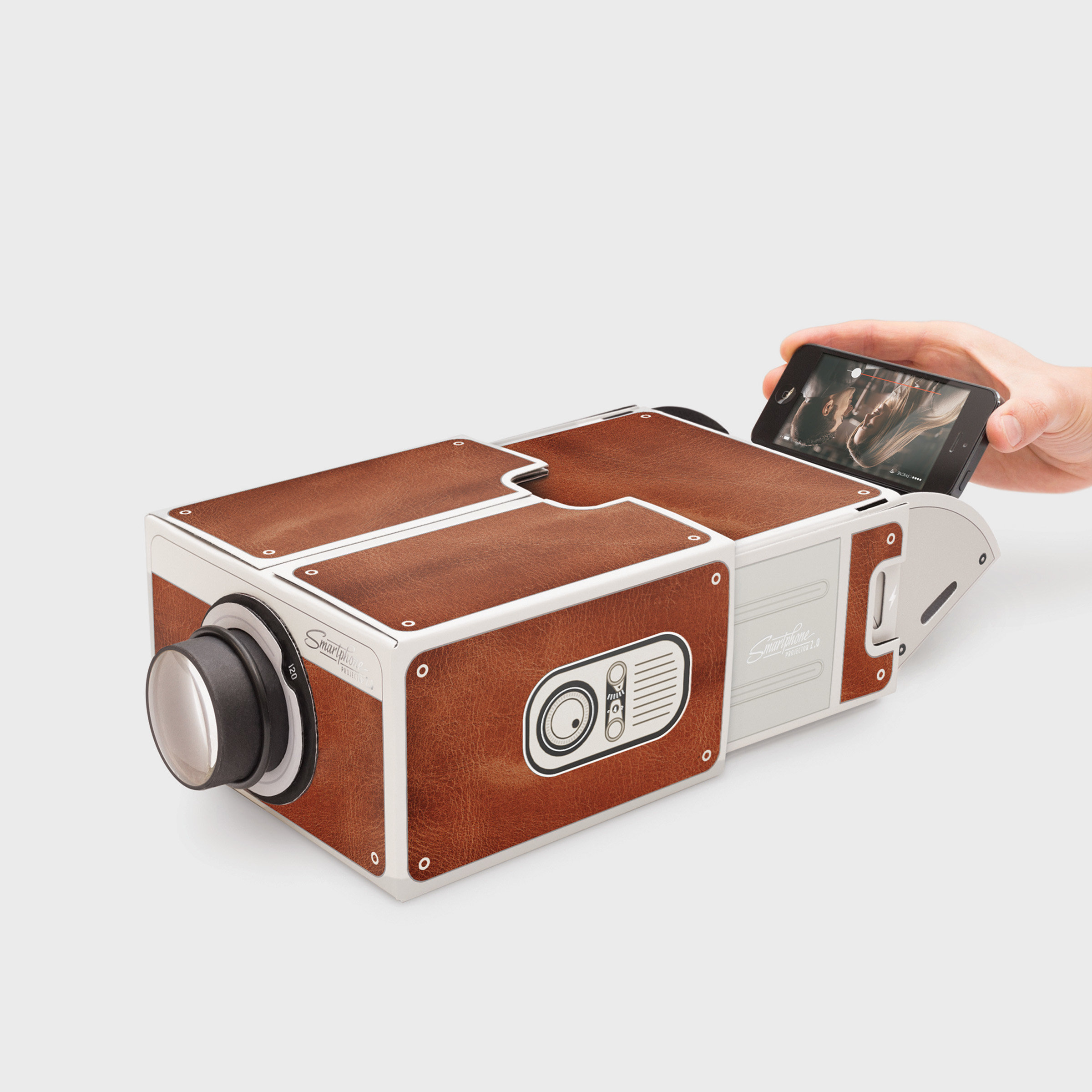 Smartphone Projector 2.0 Turn your smartphone into a home cinema.