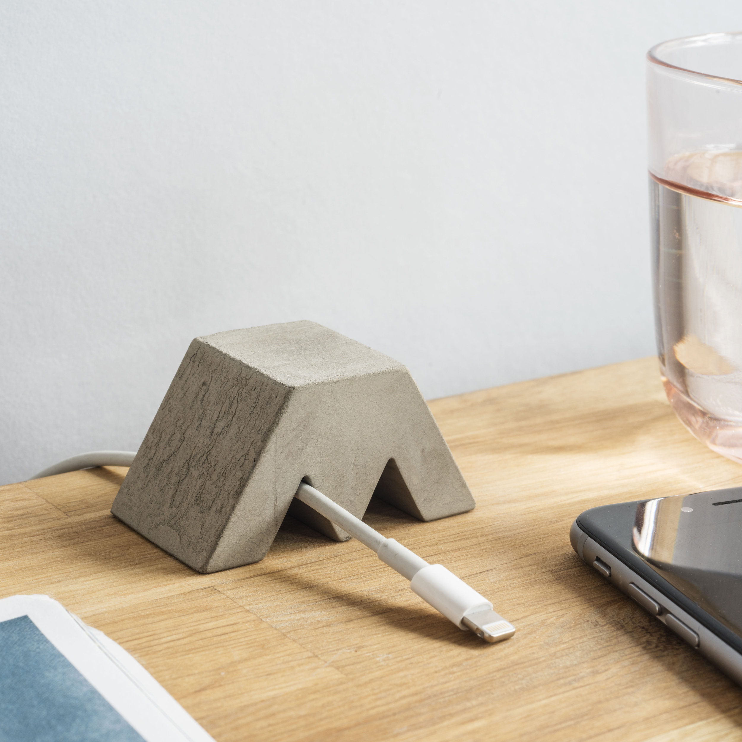 Cable Holder A concrete holder to keep your cables tidy.