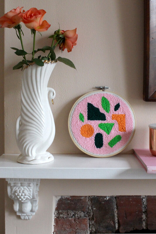 Needle & Hoop Calm Club Punch needle craft kit.