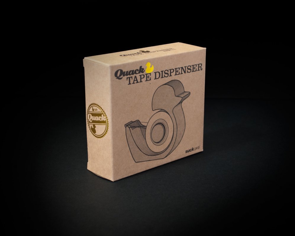 Quack Tape Dispenser Hear the quack when you unwind the tape.