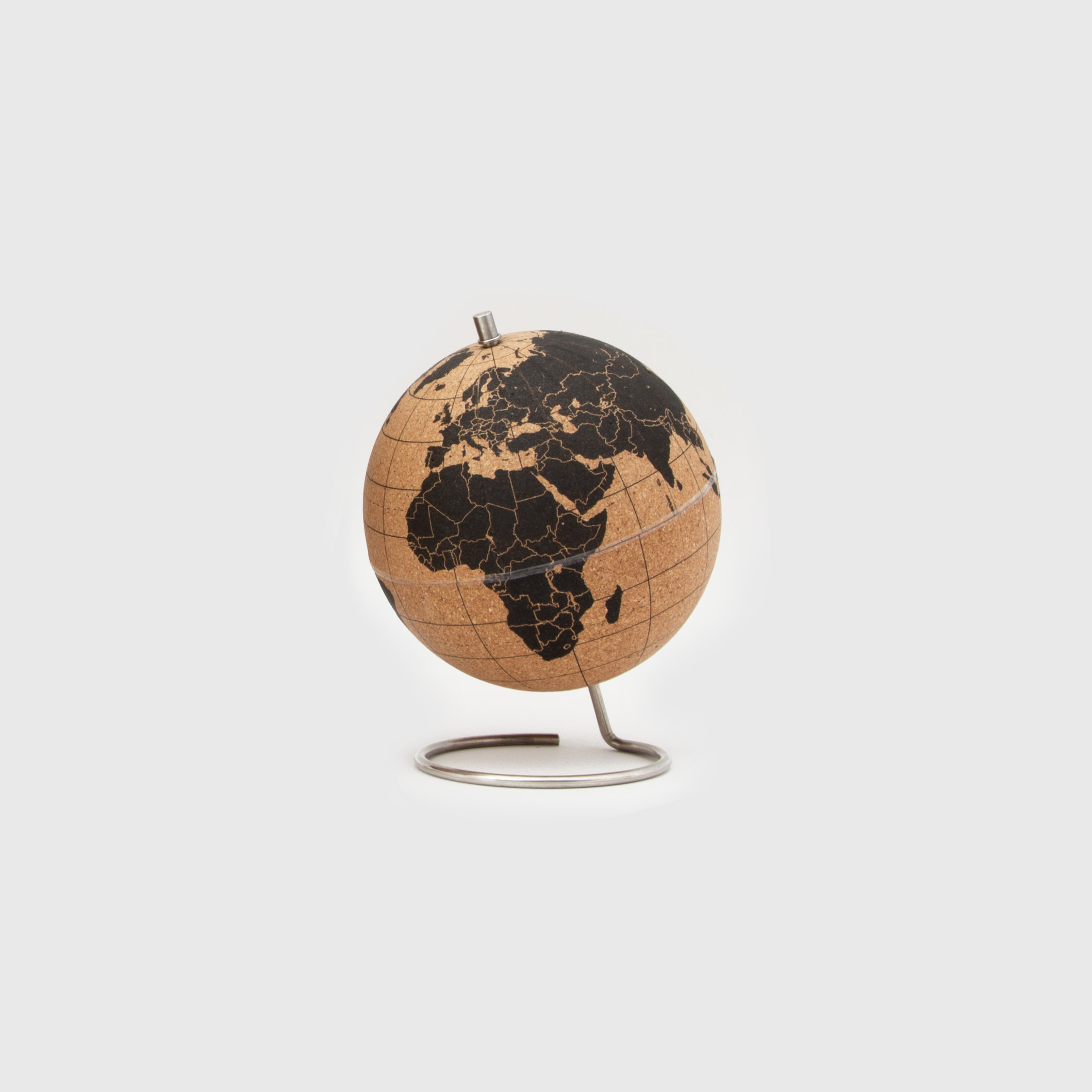 Cork Globe Pinpoint your travels right on the globe.