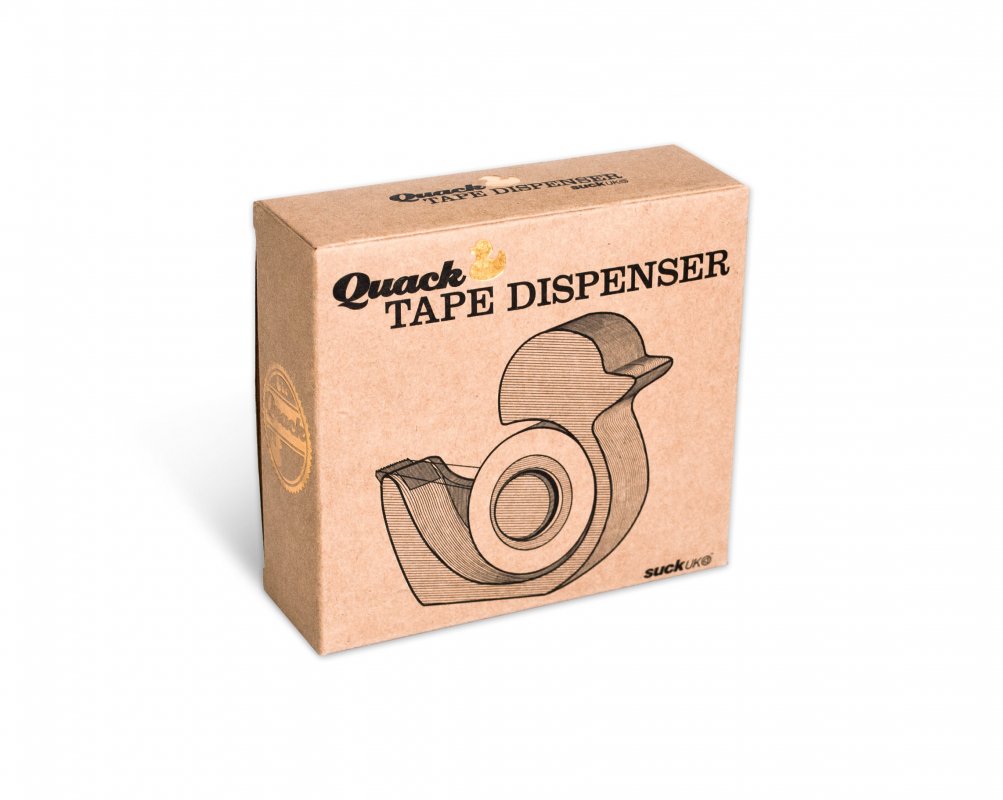 Quack Tape Dispenser Hear the quack when you unwind the tape.