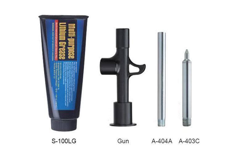 Mini Squeeze Tube Grease Gun Kit Model AK105LG Suction