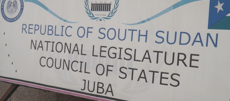 Billboard of the Council of States in Juba. [Photo by Radio Tamazu]