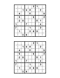 Sudoku Printables - Print Two Puzzles Per Page