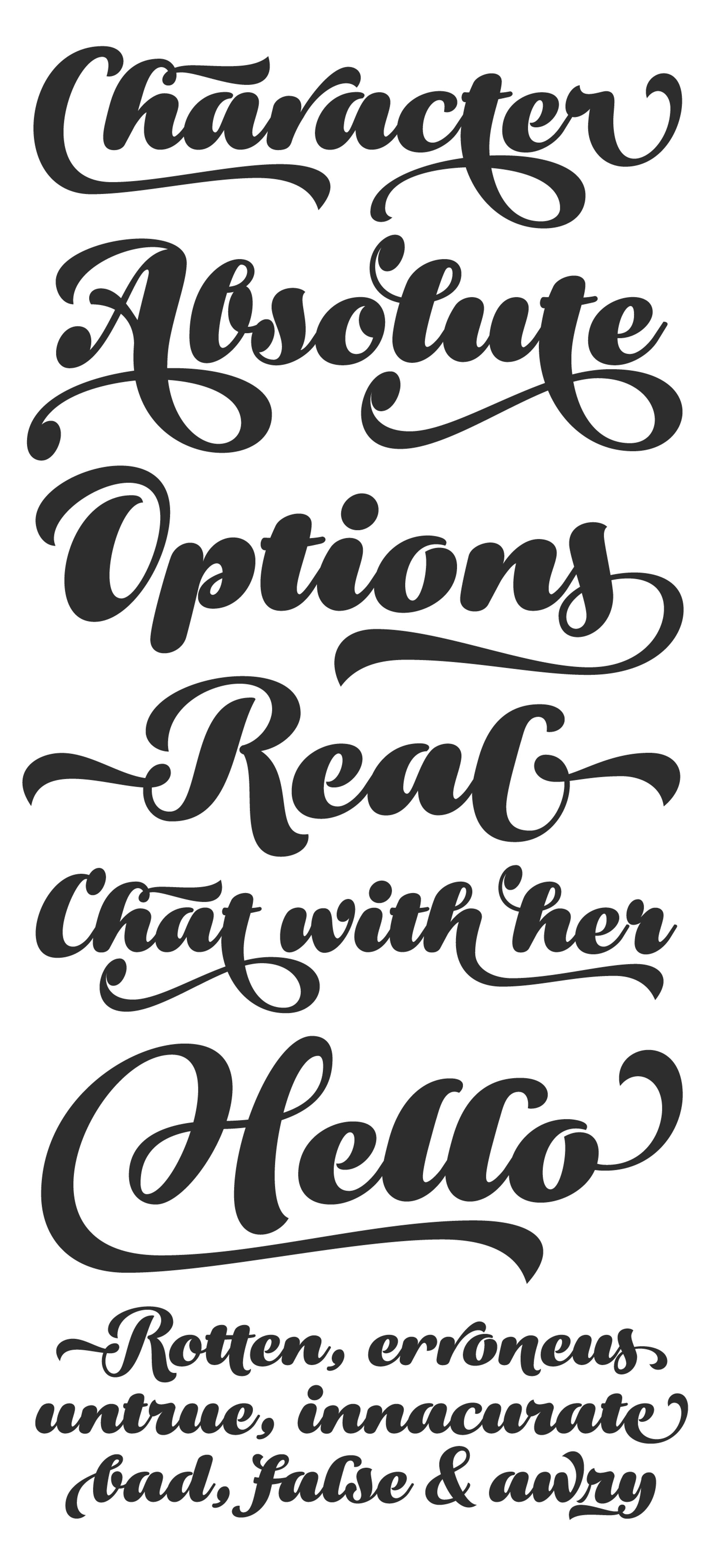 Bowling Script font family ·