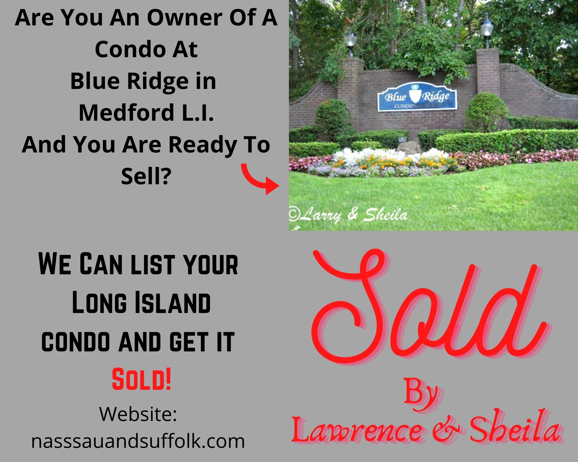 Blue Ridge Condominium Owner in Medford New York Let’s Get Your Condo