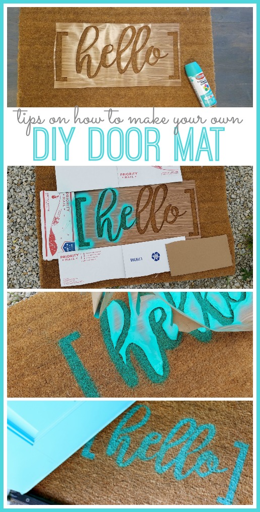 DIY Hello Door Mat Sugar Bee Crafts