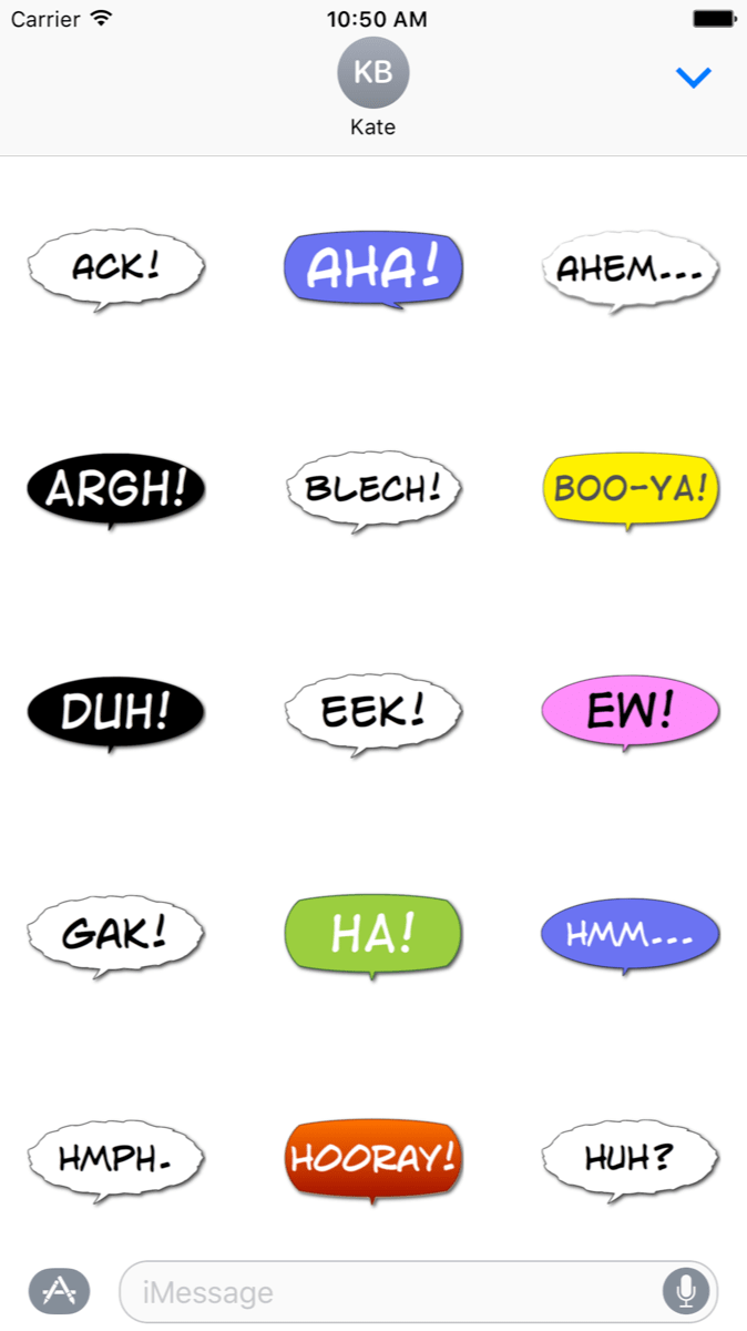 iMessage Sticker Packs for iOS