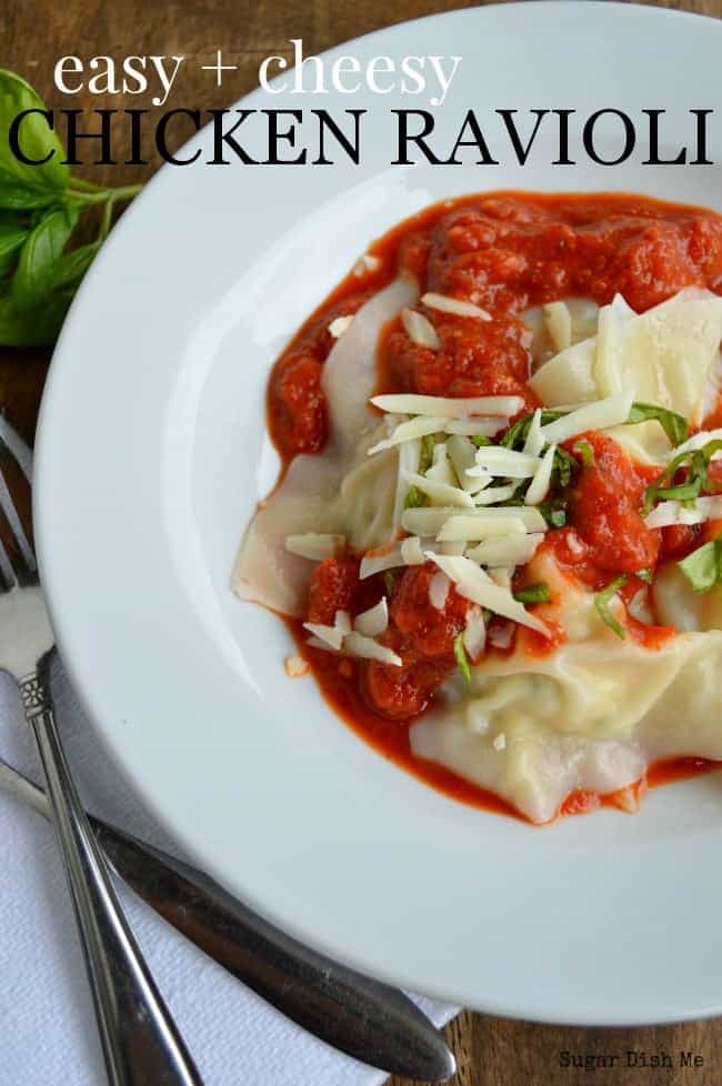 Easy Cheesy Chicken Ravioli Sugar Dish Me