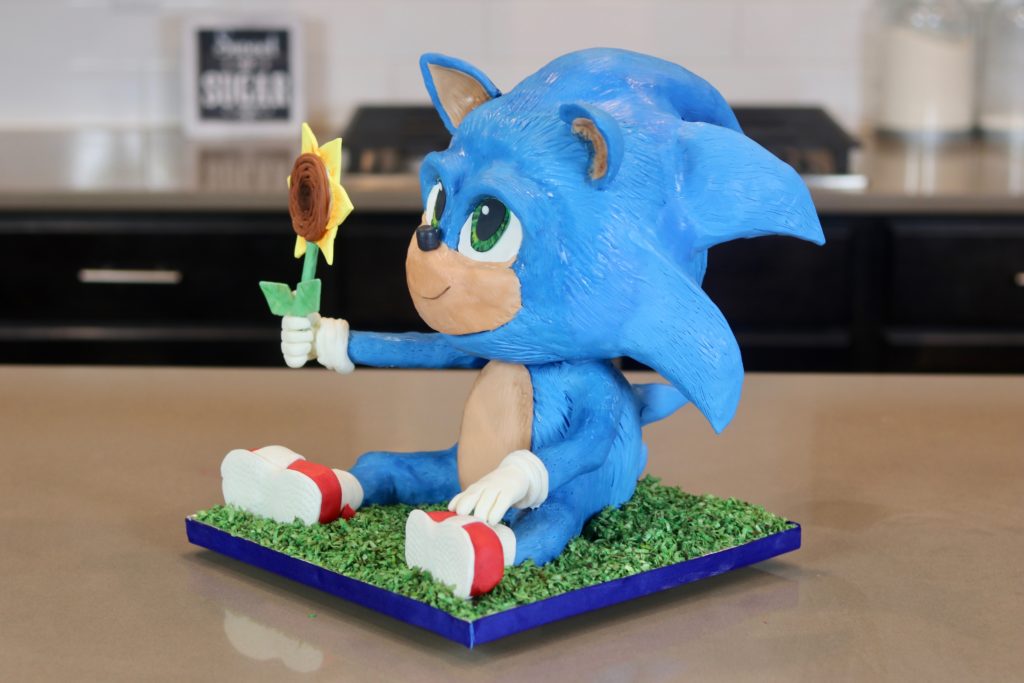 Baby Sonic the Hedgehog Cake