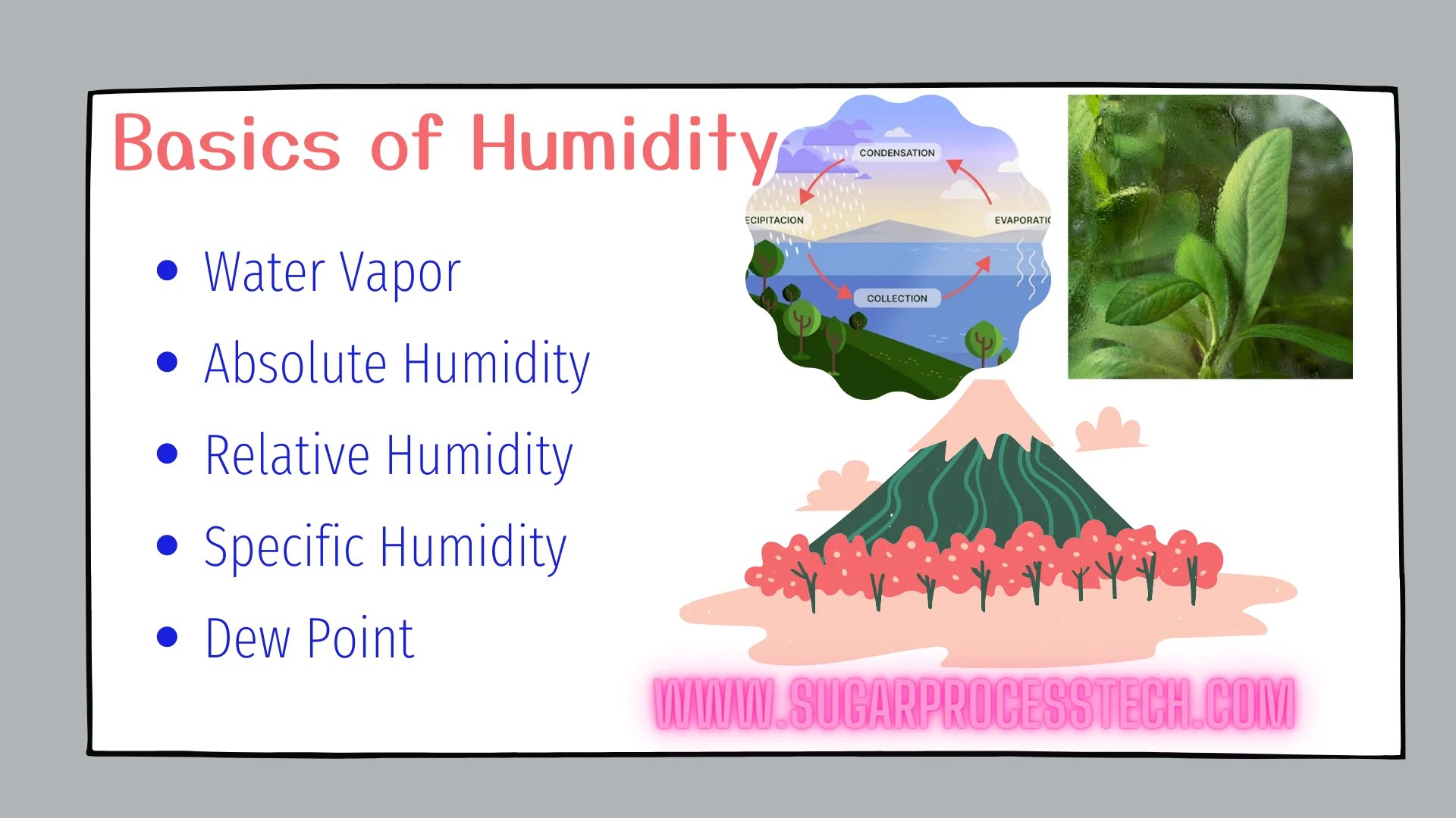 Basic Concepts of Humidity, Relative Humidity, Specific humidity