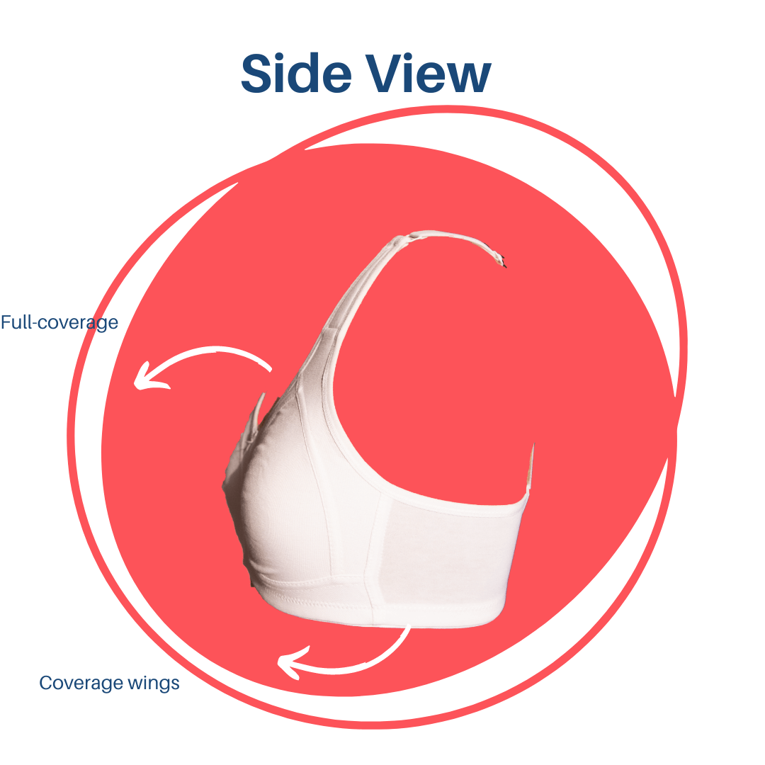 Fullcoverage mouded mastectomy bra SUGAR SHELL