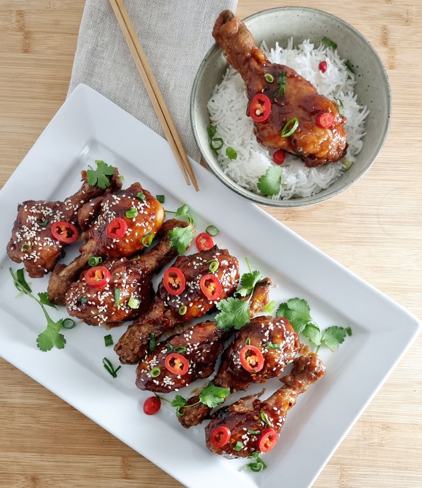 Sweet Chilli Chicken Drumsticks Sugar Spice & More