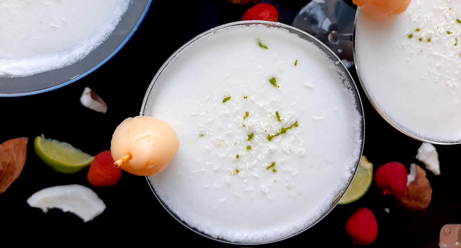 Coconut Lychee Martini Sugar and Spice
