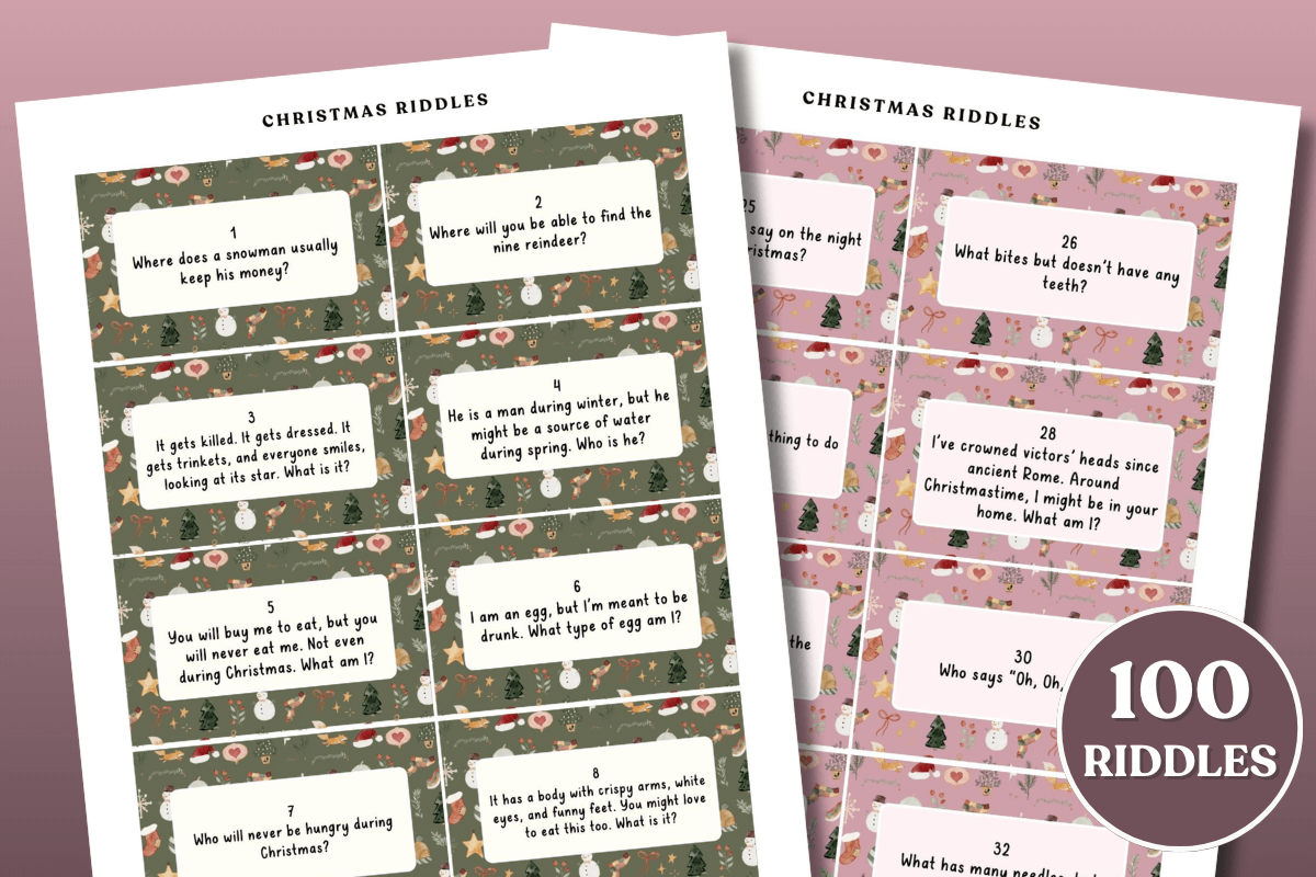 50 Christmas Riddles Family Fun Holiday Riddles