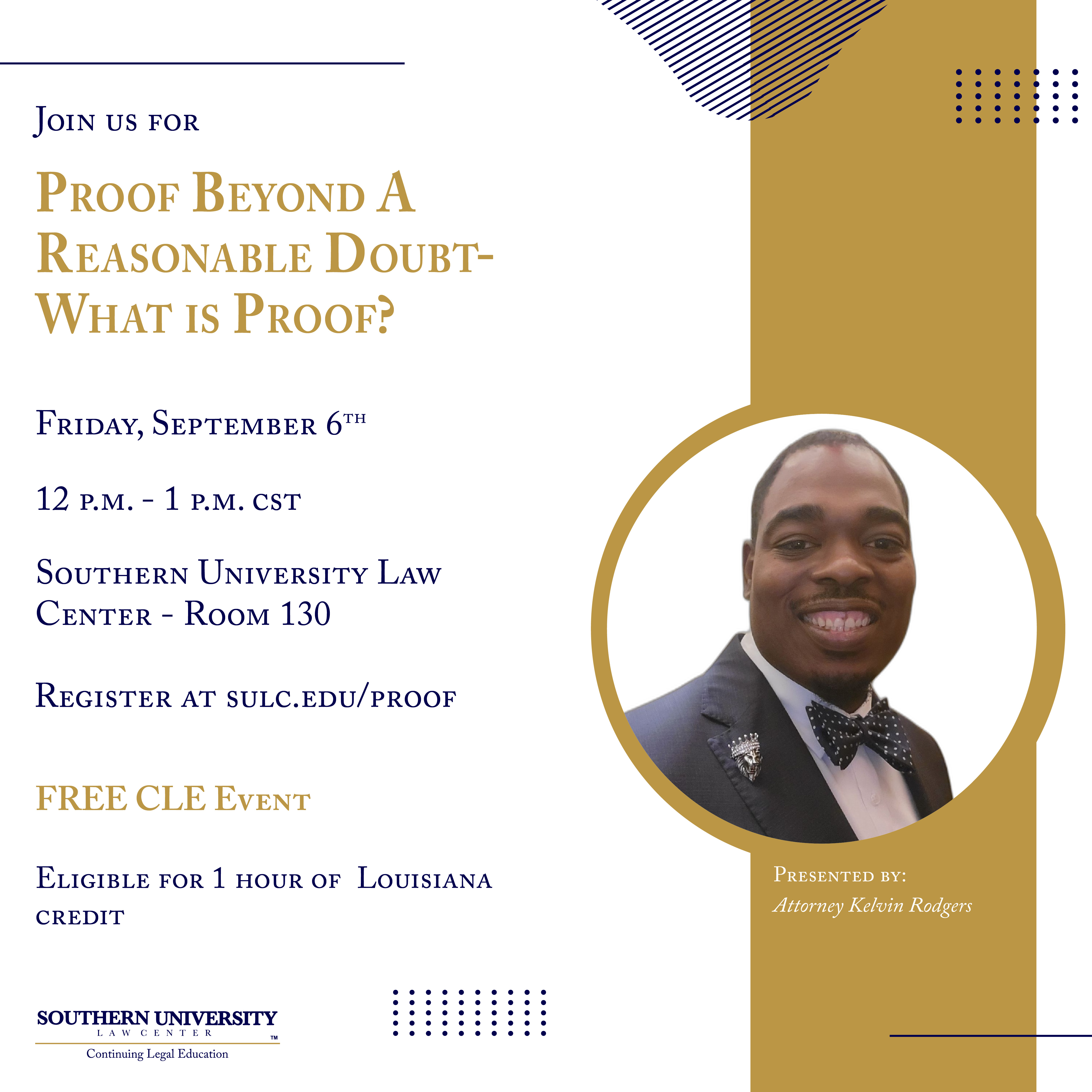 Past CLEs Southern University Law Center