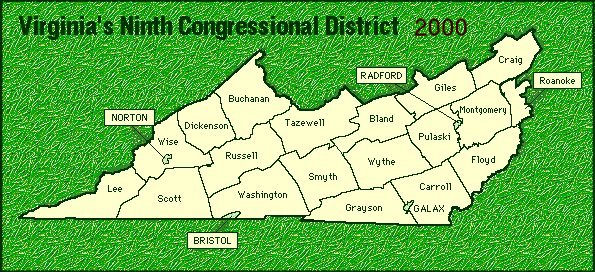 Map Of Sw Virginia Southwest Virginia Demographics 2010