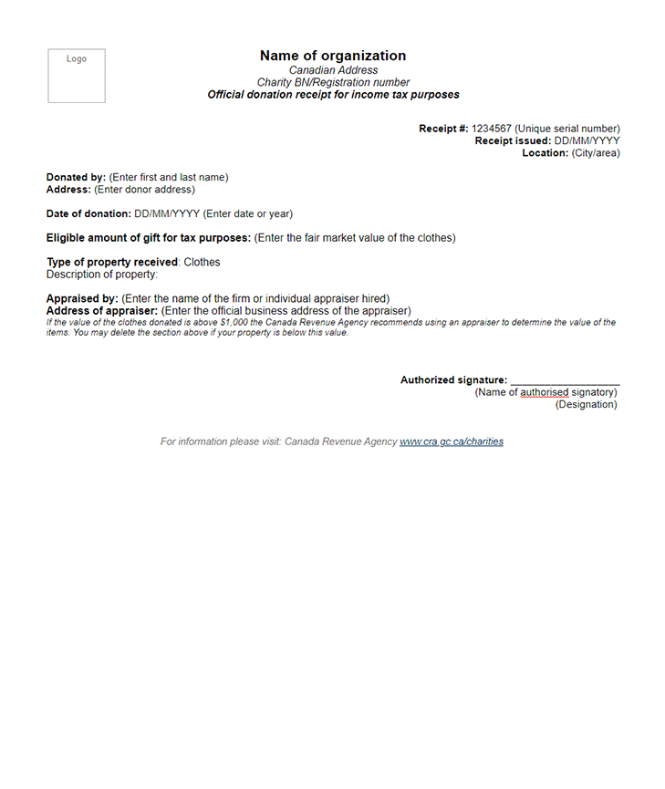 Free Donation Receipt Templates Sumac