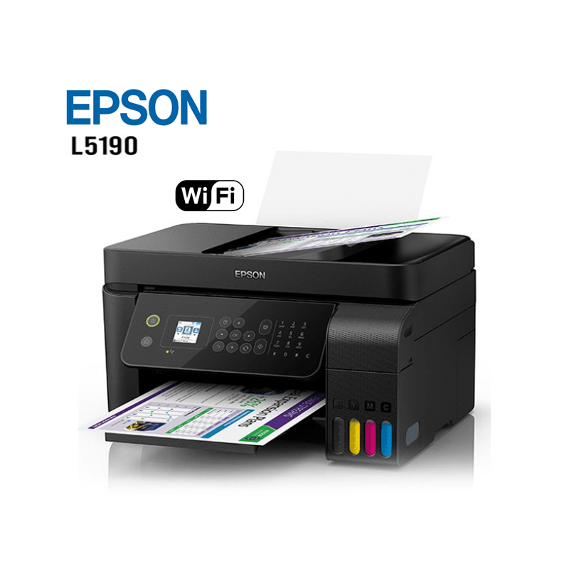 Impresora Multifuncional Epson L5190, imprime, escanea, copia, Fax, USB