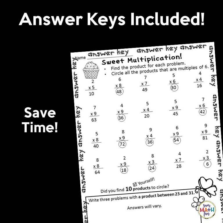 Valentine Multiplication Worksheets - Sum Math Fun