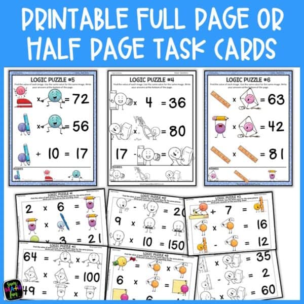 Boost Problem-Solving with 4th Grade Logic Puzzle - No Prep