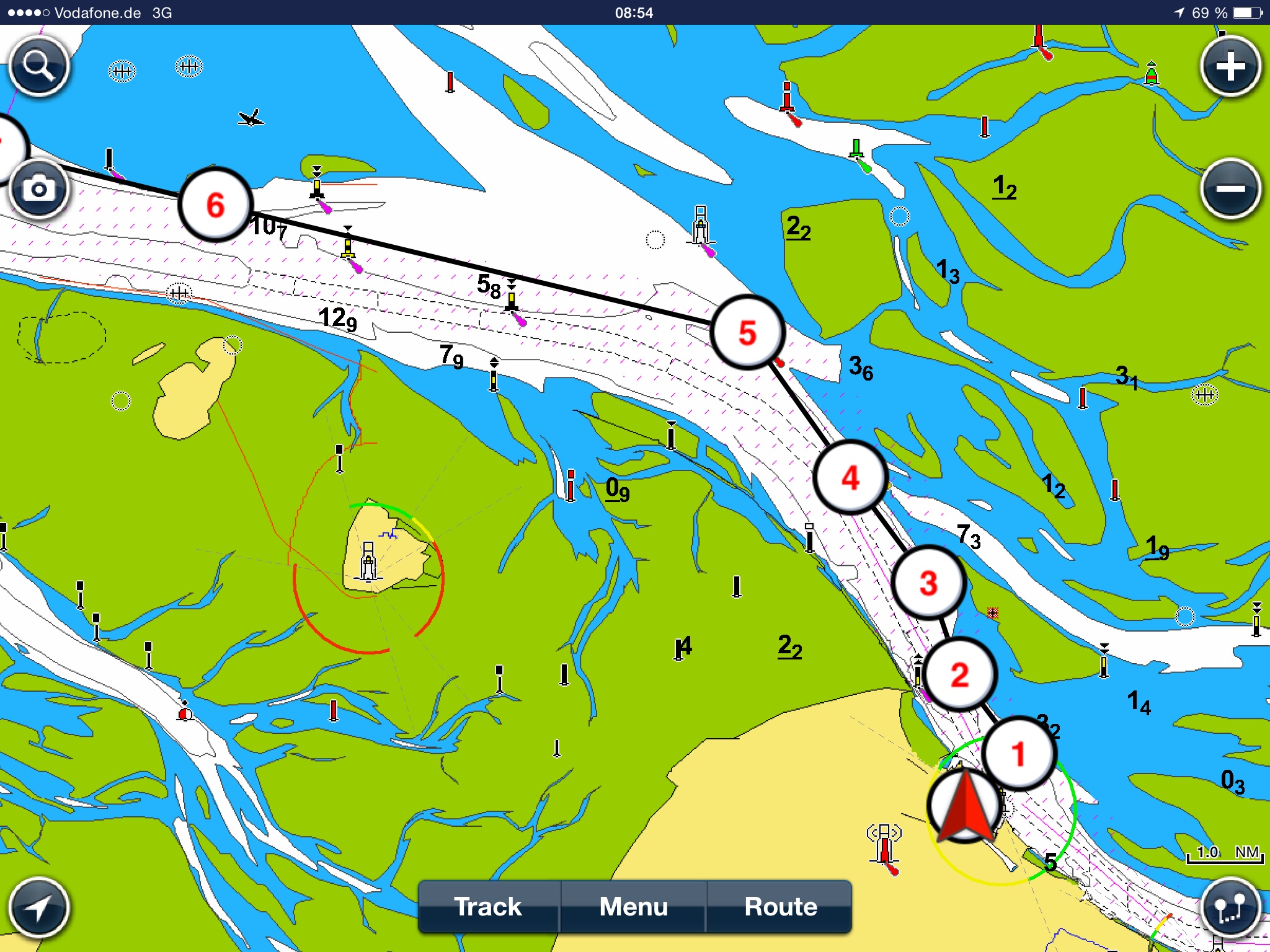 Schifffahrtskarte Bodensee Routenplanung nach England steht • SY CESARINA