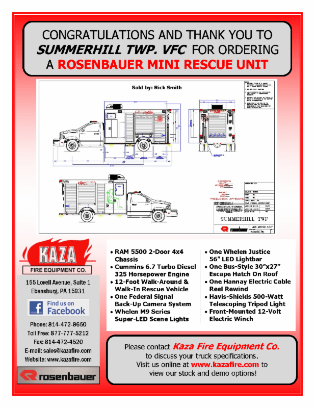 Summerhill Township Volunteer Fire CompanyUnits