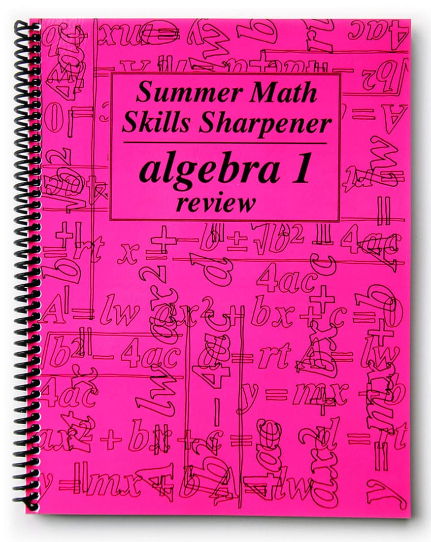 Summer Math Skills Sharpener Algebra 1 Summer Skills