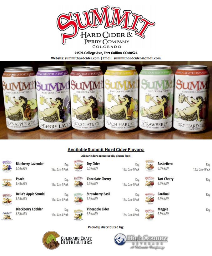 Our Hard Ciders Summit Hard Cider and Perry Company, LLC