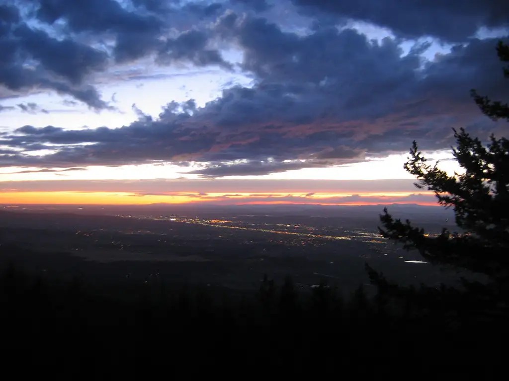 sunset schedule spokane 2023 Sunset over Spokane Valley Photos, Diagrams & Topos SummitPost