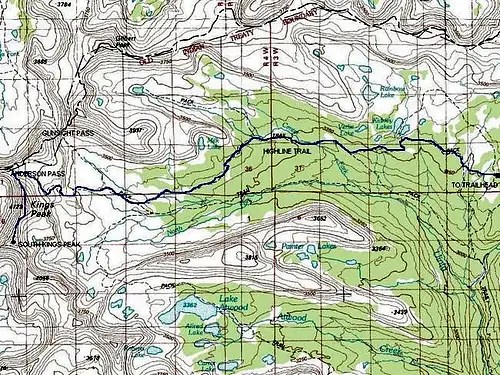 White Rock Trail Map Highline Trail Climbing, Hiking & Mountaineering SummitPost