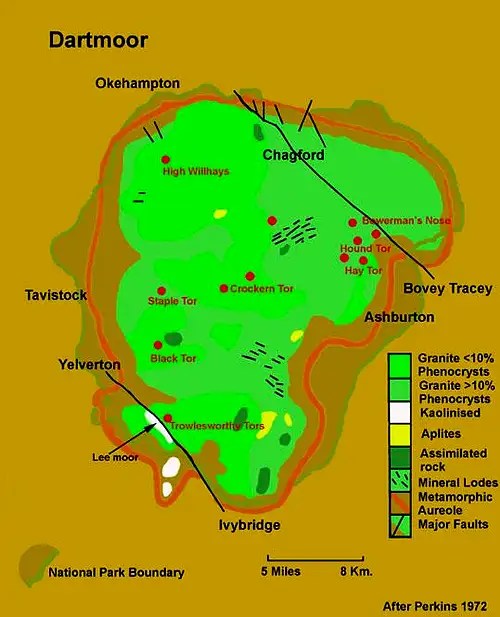 Dartmoor Geological Map Photos, Diagrams & Topos SummitPost