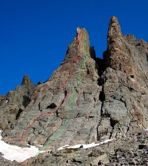 Petit Grepon South Face 5.8 Lemke Climbs