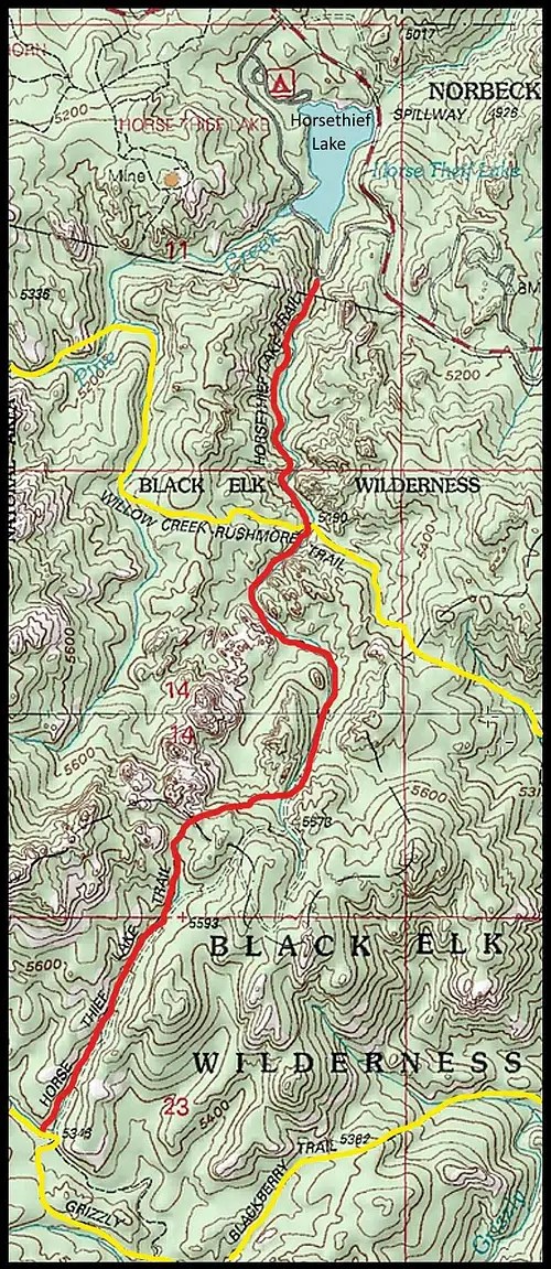 Horsethief Lake Trail Climbing, Hiking & Mountaineering SummitPost