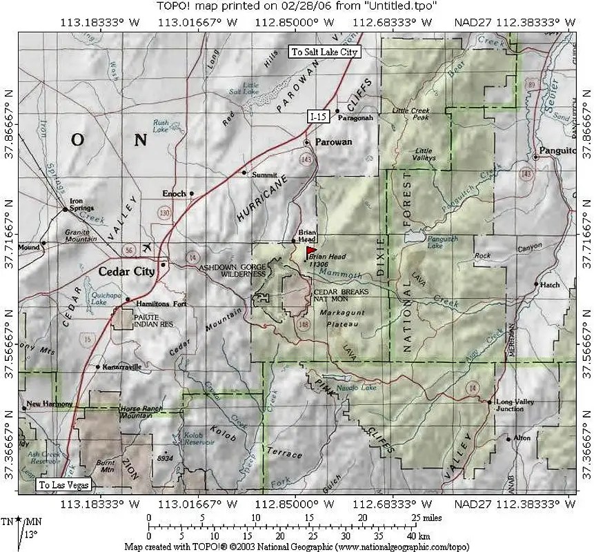 Iron County area map Photos, Diagrams & Topos SummitPost