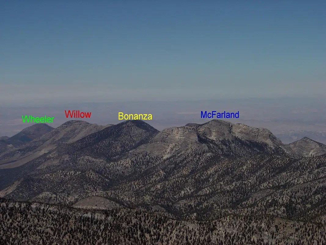 Multiple Peaks From Mt. Charleston Photos, Diagrams & Topos SummitPost