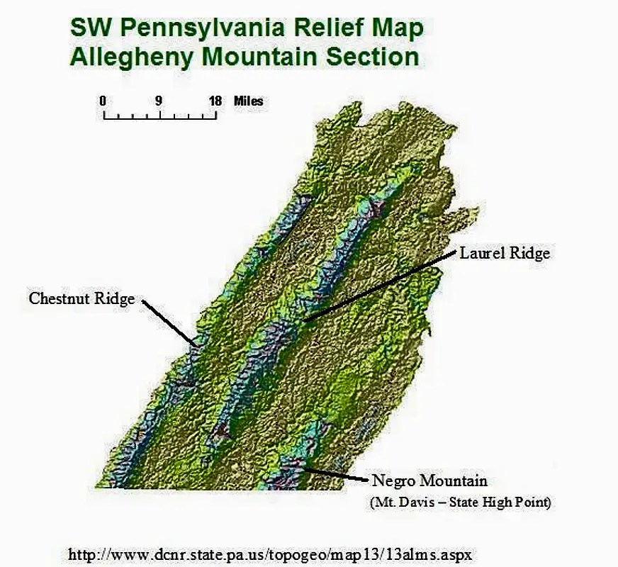 Allegheny Mountains Pa Map SW PA Allegheny Mountains Photos, Diagrams & Topos SummitPost