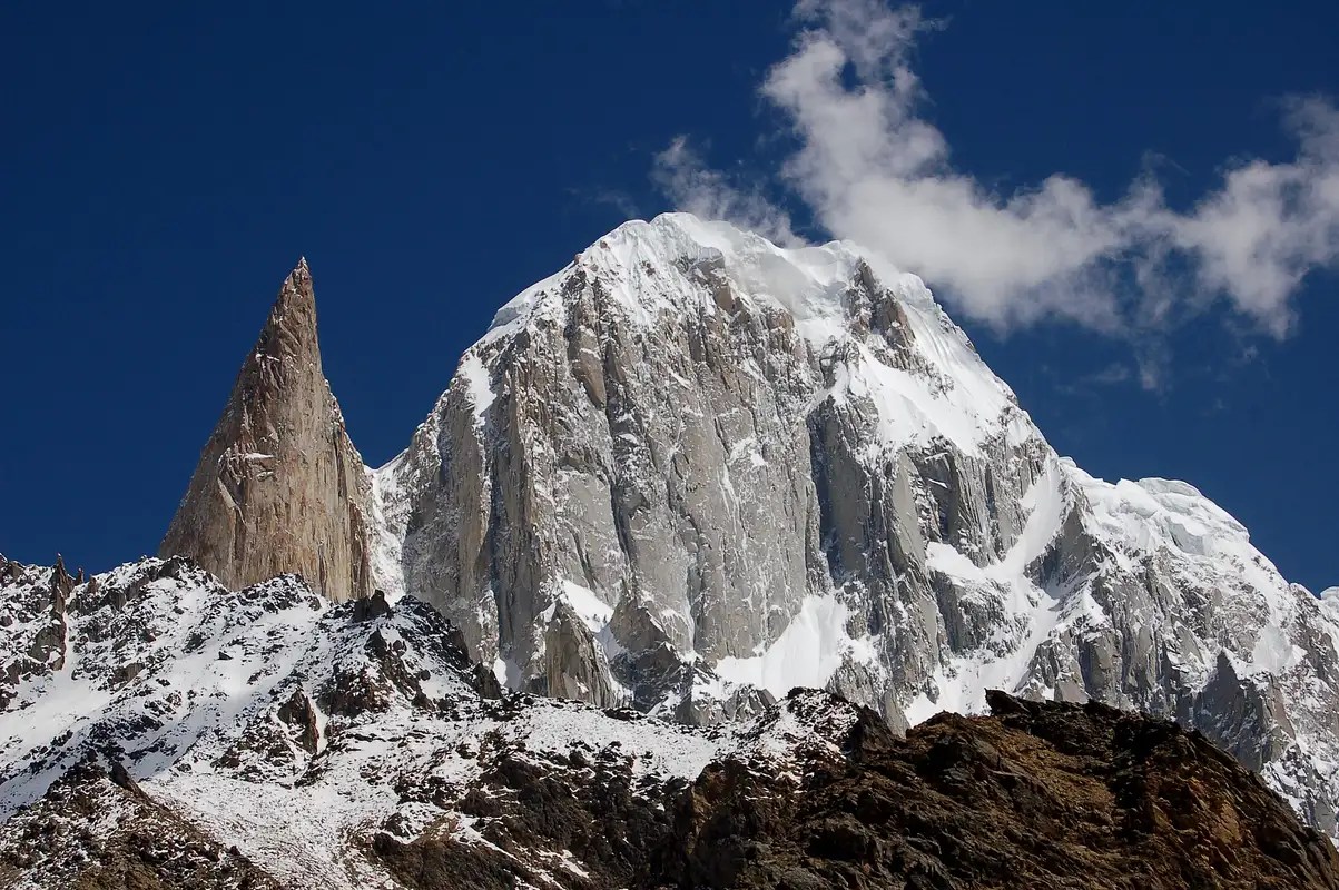 Lady Finger (left) & Hunza Peak (right) Photos, Diagrams & Topos