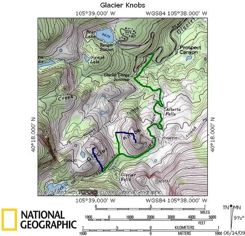 East Glacier Knob West Slope and West Glacier Knob South Slope