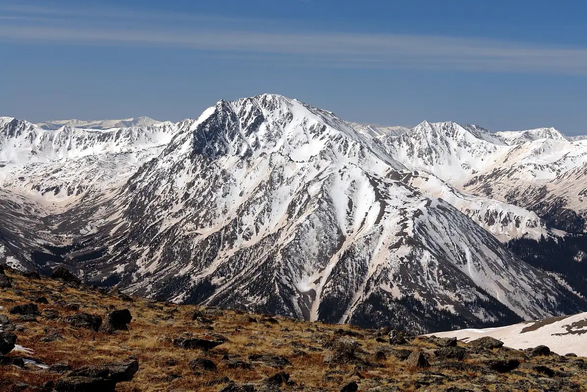 La Plata Peak from Mount Elbert Photos, Diagrams & Topos SummitPost