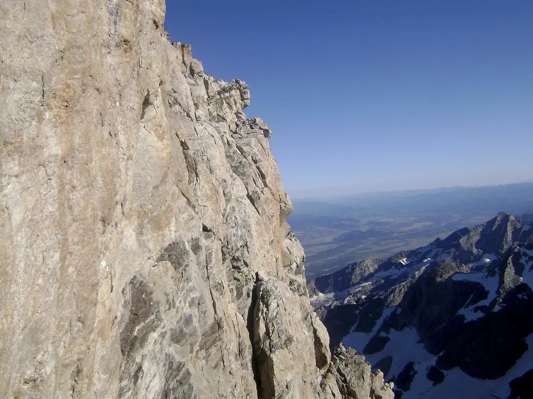 The Exum Ridge seen from the Upper Saddle of the Grand Teton Photos