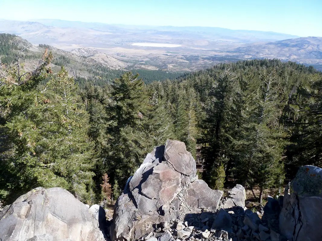 View east from the summit towards Cold Springs, NV Photos, Diagrams