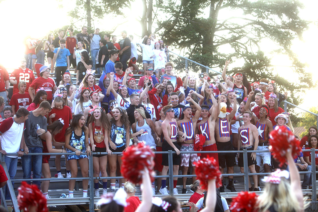 Wellington student section is ranked No. 5 in latest Varsity Kansas contest Sumner NewsCow