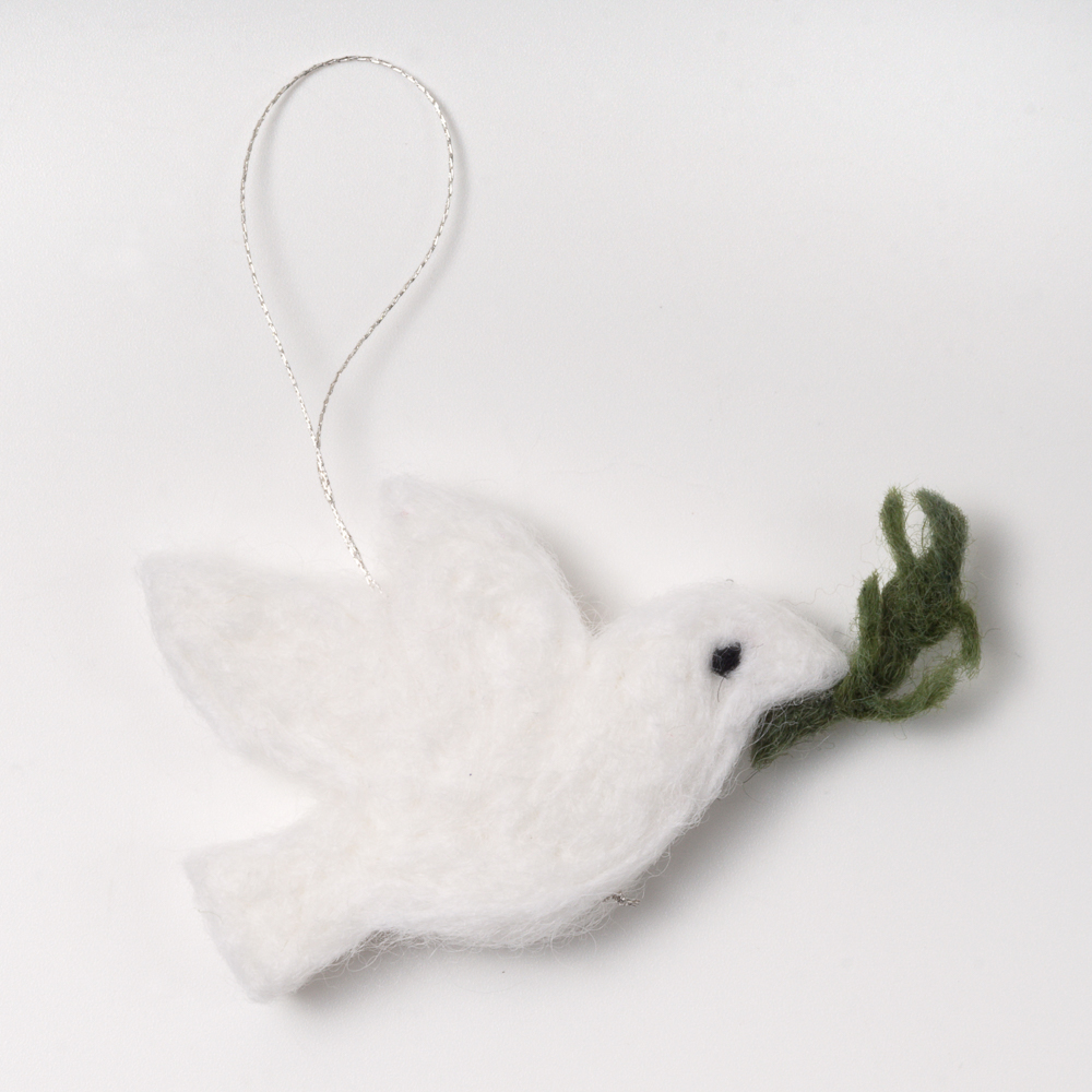 Shop Handmade Baby Gifts From Palestine Felt Peace Dove