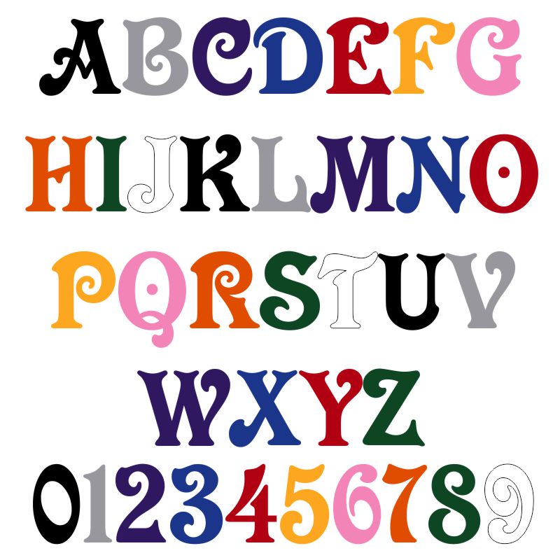 Vinyl Truck Lettering & Craft Letters Sunburst Reflections