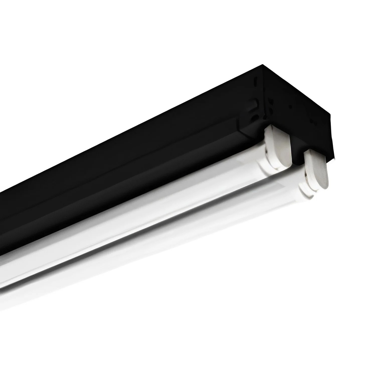4ft LED Ready Strip Light Fixture, Double-Lamp, Non-Shunted, Single/Do