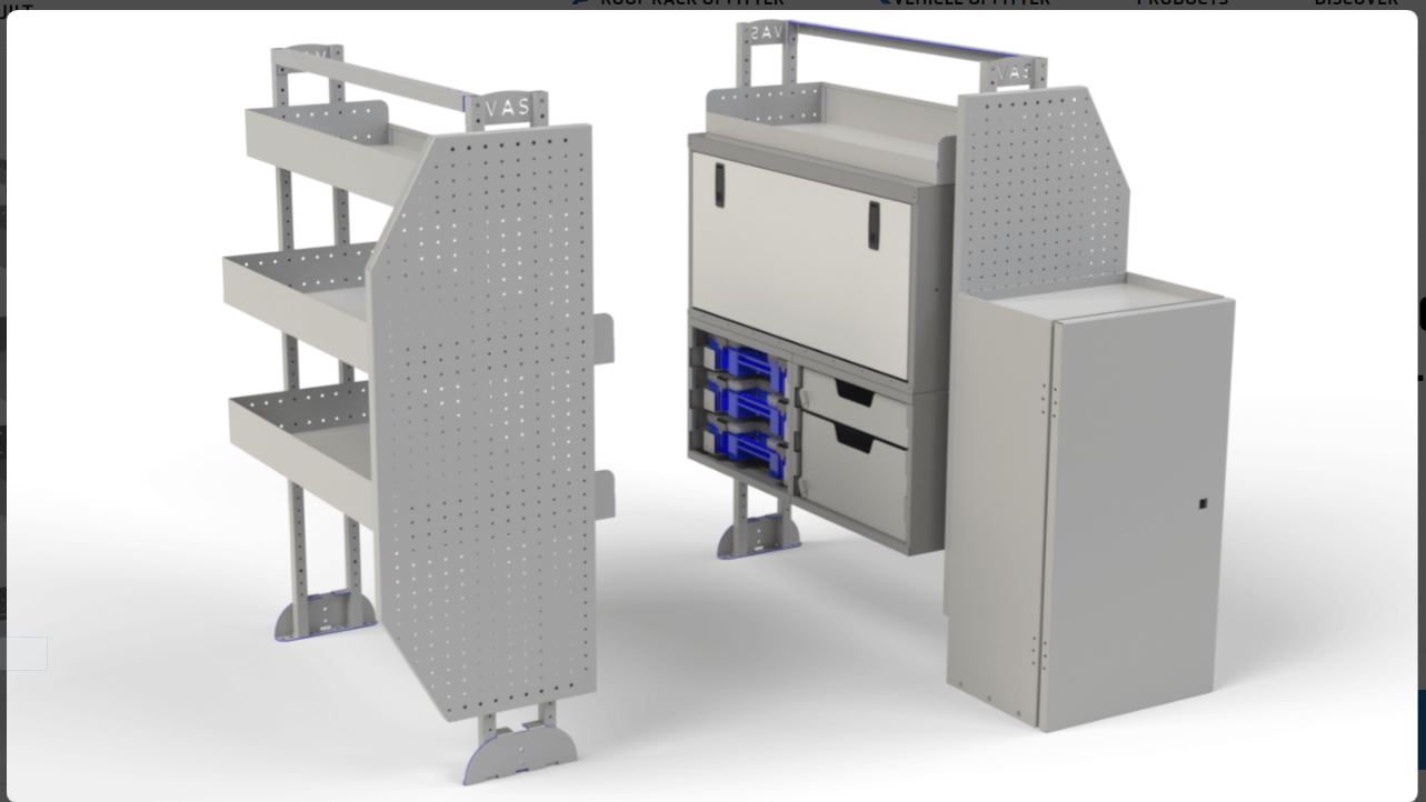 Van shelving Plumbers Kit / Suncoast Vehicle Accessories